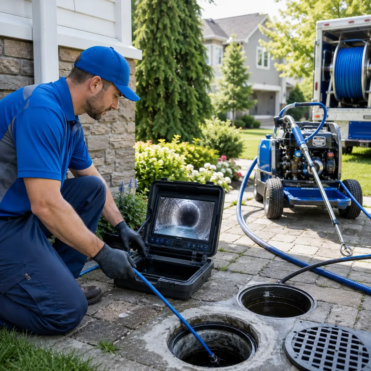 Outdoor drain cleaning professionals serving Aubrey, TX